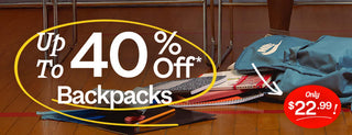 backpacks - up to 40% off