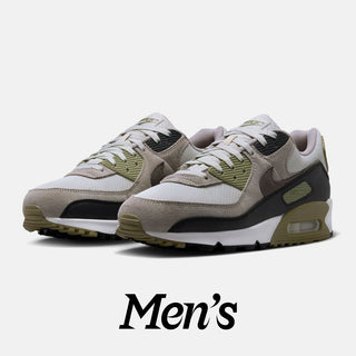 Pair of men's sneakers with a 'Men's' label on a white background